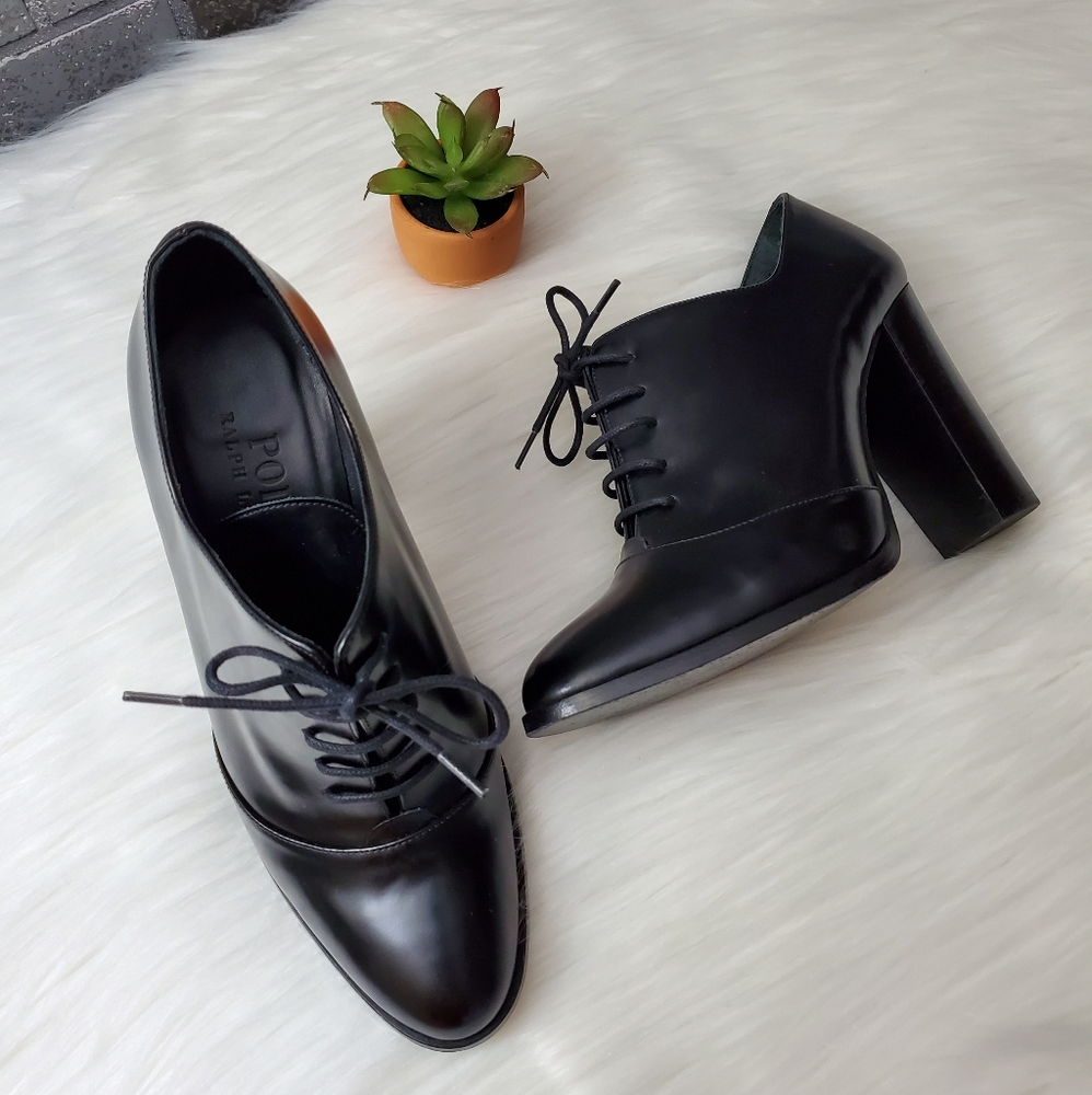 Polo Ralph Lauren lace up booties